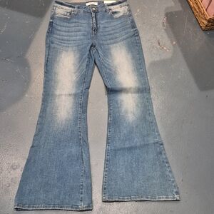 Women's Blue Flared Jeans